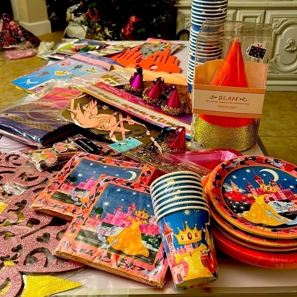 Princess party over 200 piece supply pack.